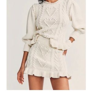 LoveShackFancy Brendana Mini Skirt - Size XS